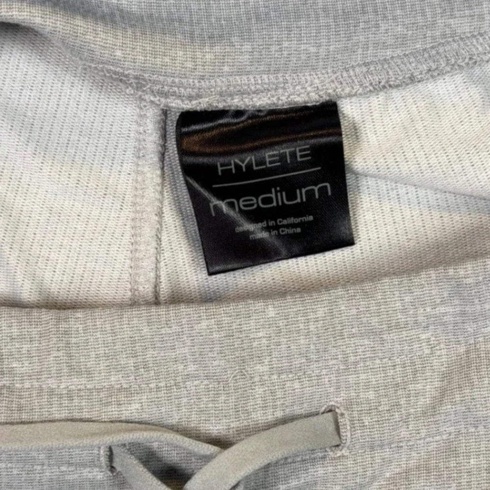 HYLETE Women's Jogger Sweatpants Gray Drawstring Waist Athleisure Size Medium
